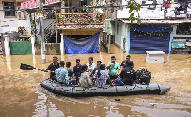Rain fury in Guwahati: 1 killed, roads submerged, traffic hit